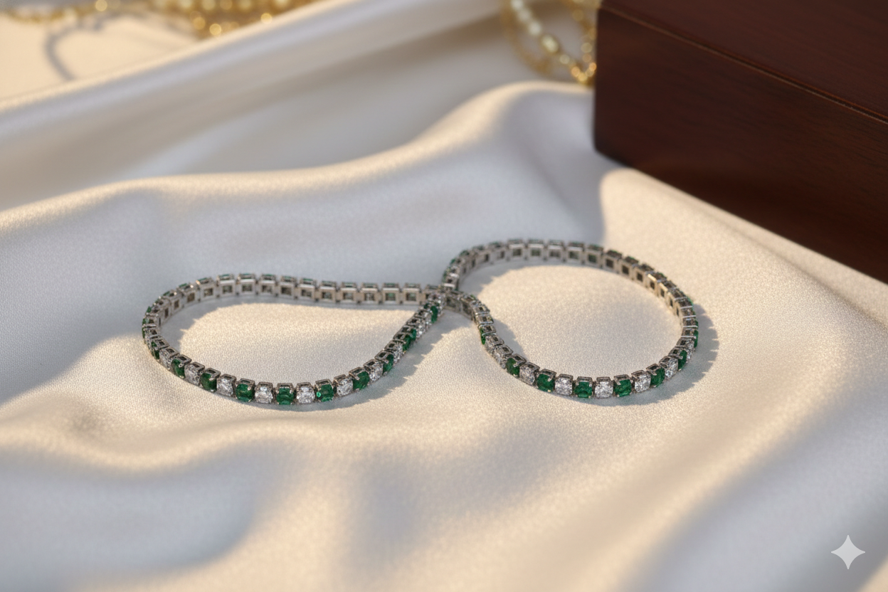 Evergreen Emerald Stretchable band
