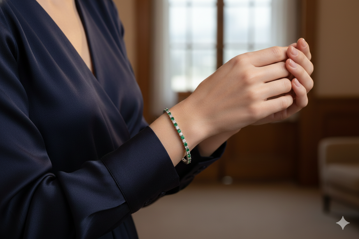 Evergreen Emerald Stretchable band