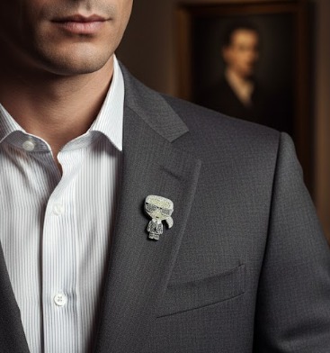 The "Iconic Visionary" & Pavé Zirconia Brooch