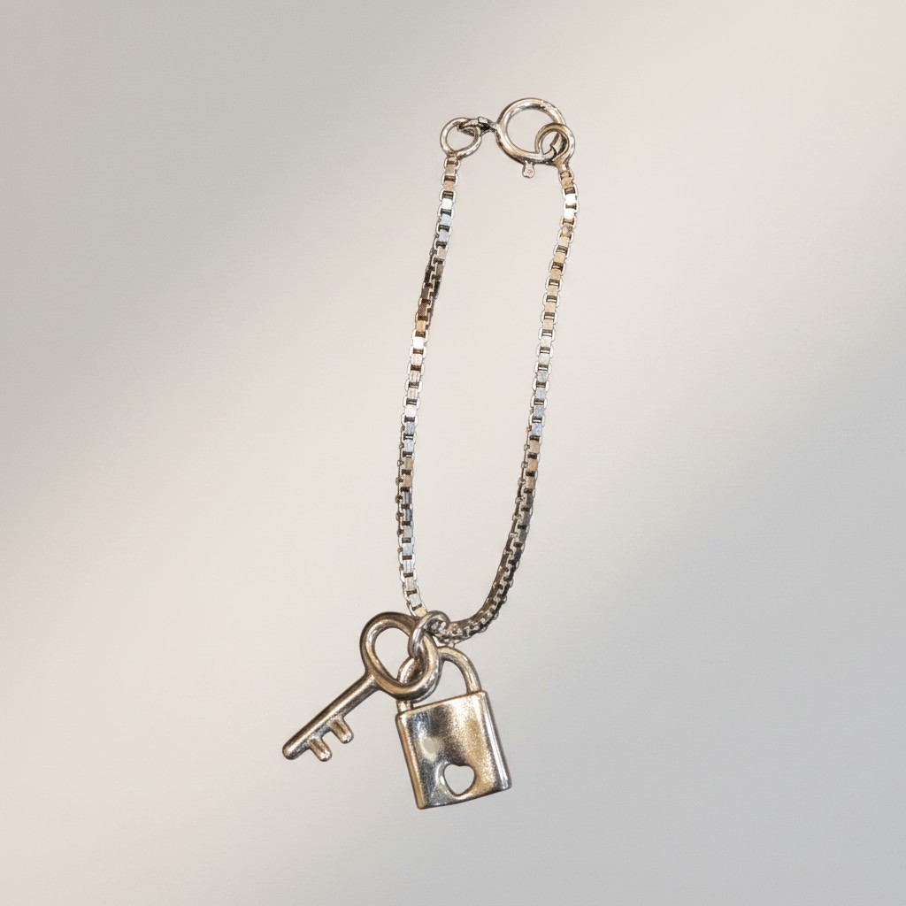 The "Key to My Heart" Box Chain Charm