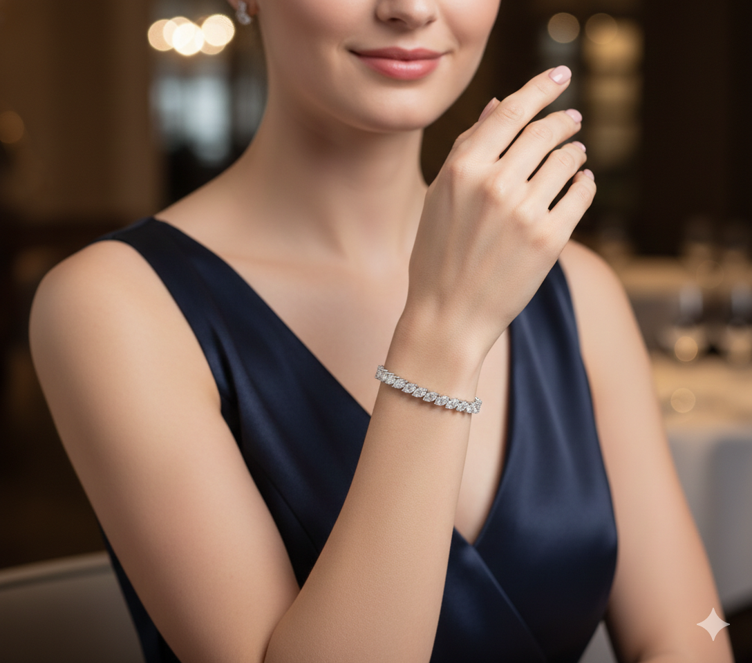 The Marquise Midnight Pears Bracelet