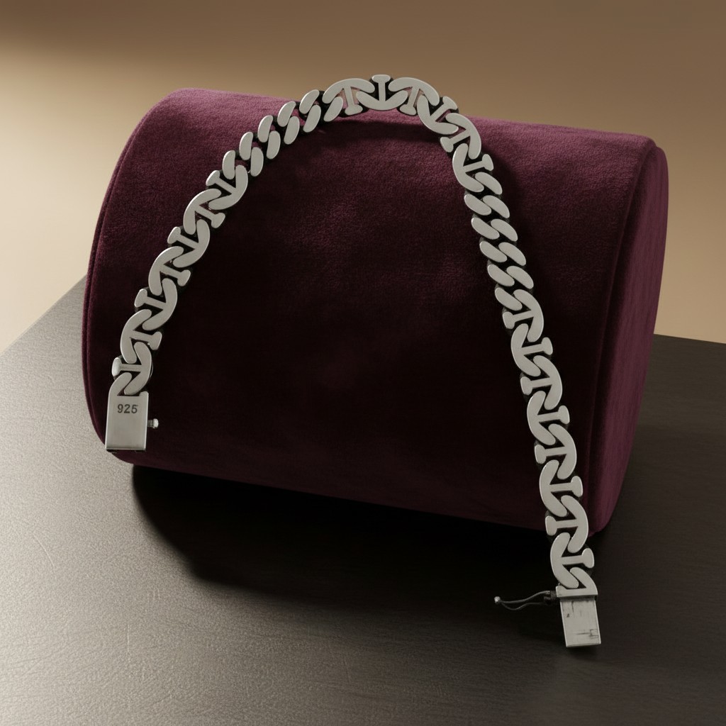 Sterling Silver Byzantine Link Bracelet