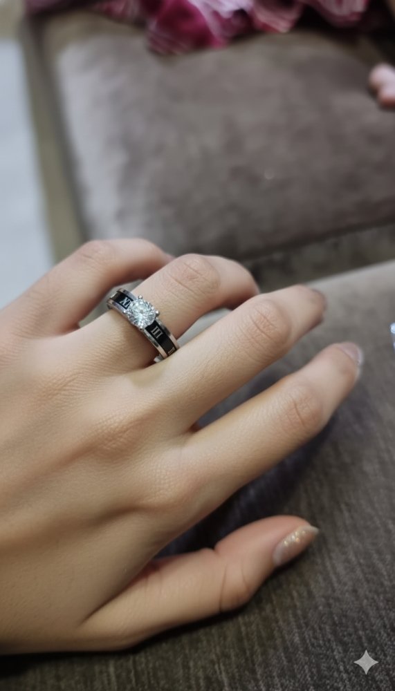 Roman Numeral Solitaire Band