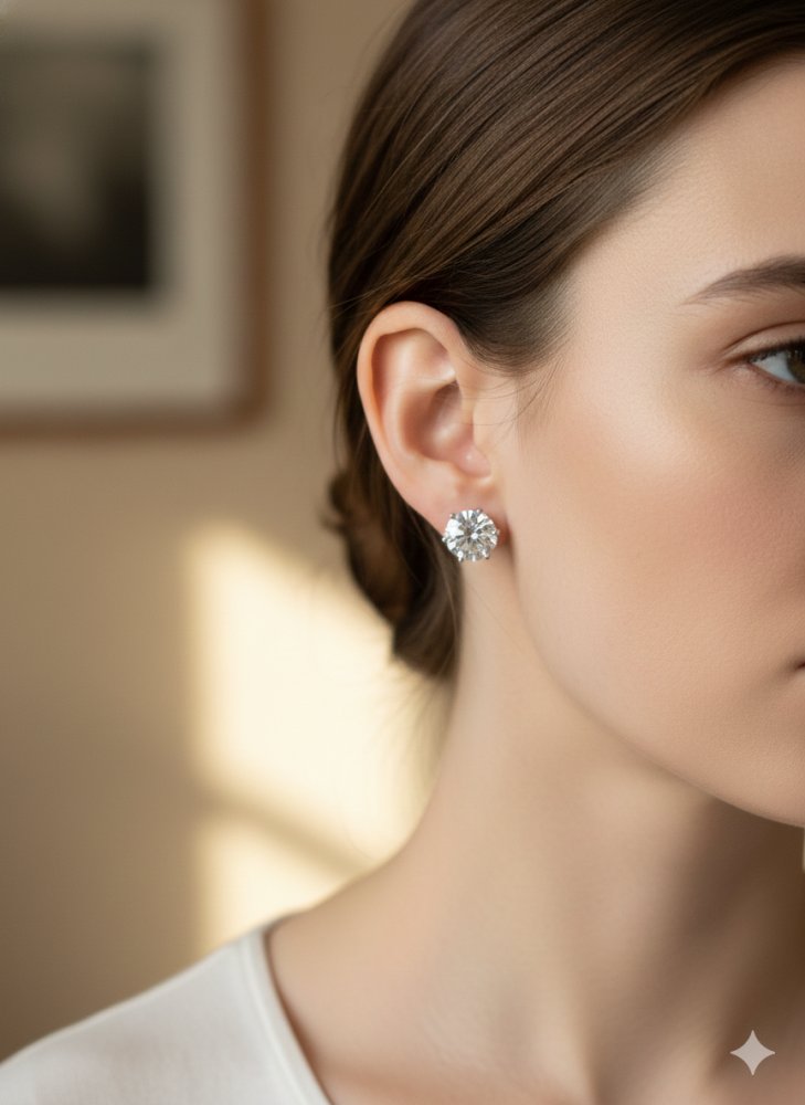 Brilliant-Cut Solitaire Studs