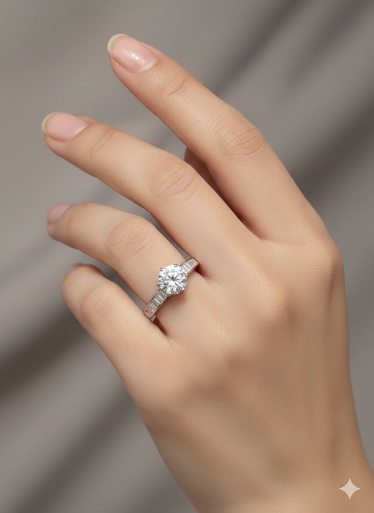 The Grand Baguette Solitaire