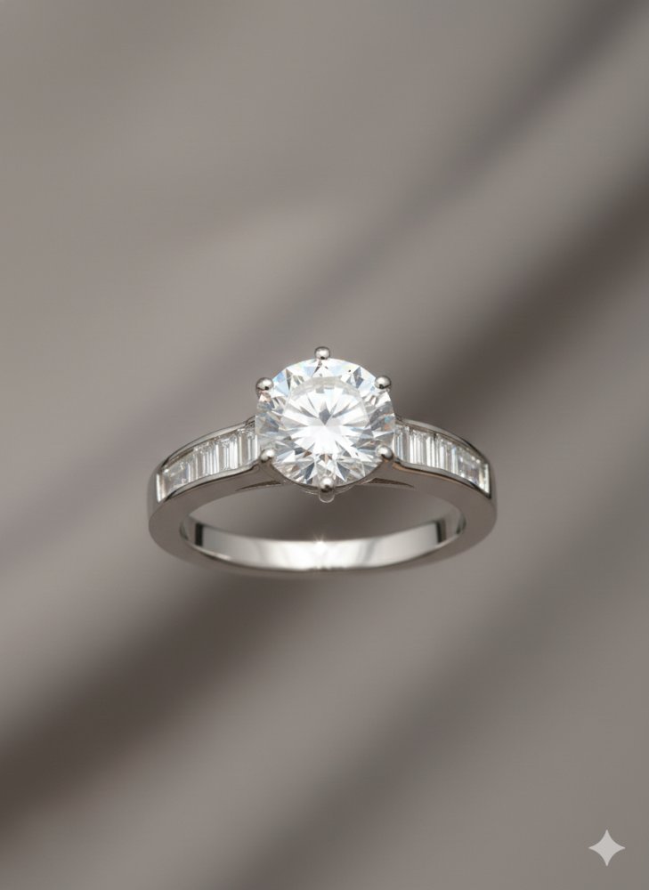 The Grand Baguette Solitaire