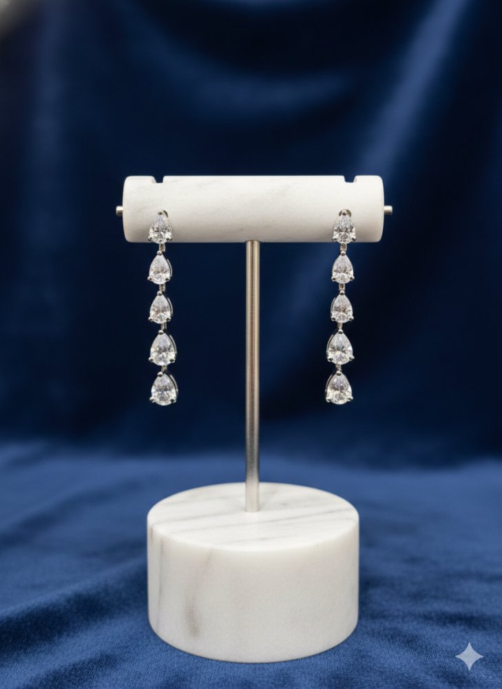 Celestial Teardrop Drop Earrings