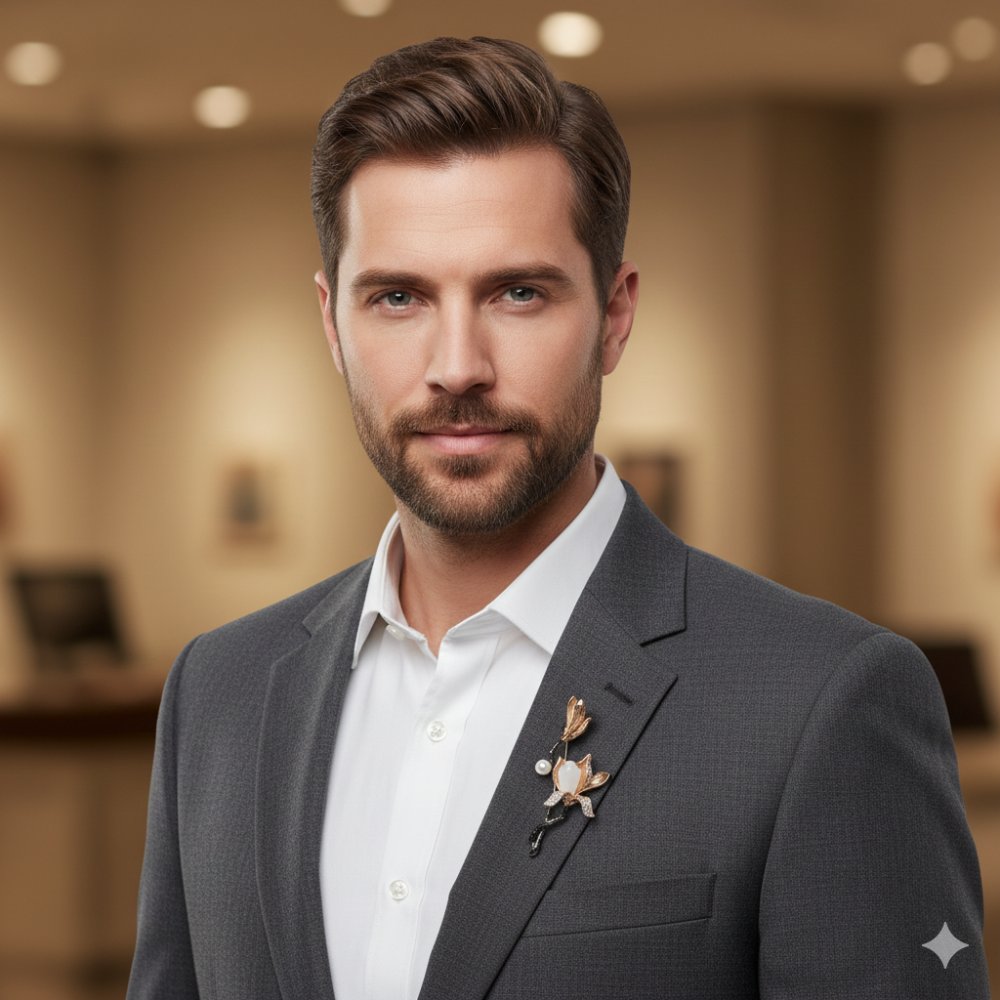 Royal Orchid Brooch.