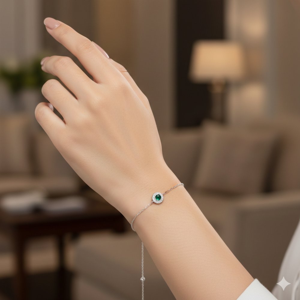 The Verdant Halo Bracelet