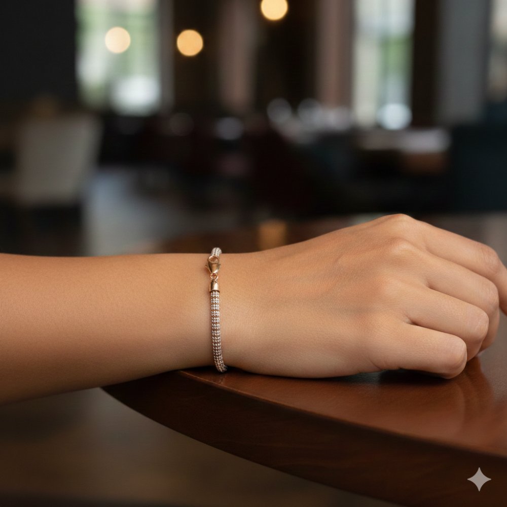 The Radiant Twist Tennis Bracelet