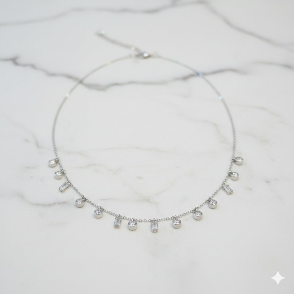 The Celeste Droplet Necklace
