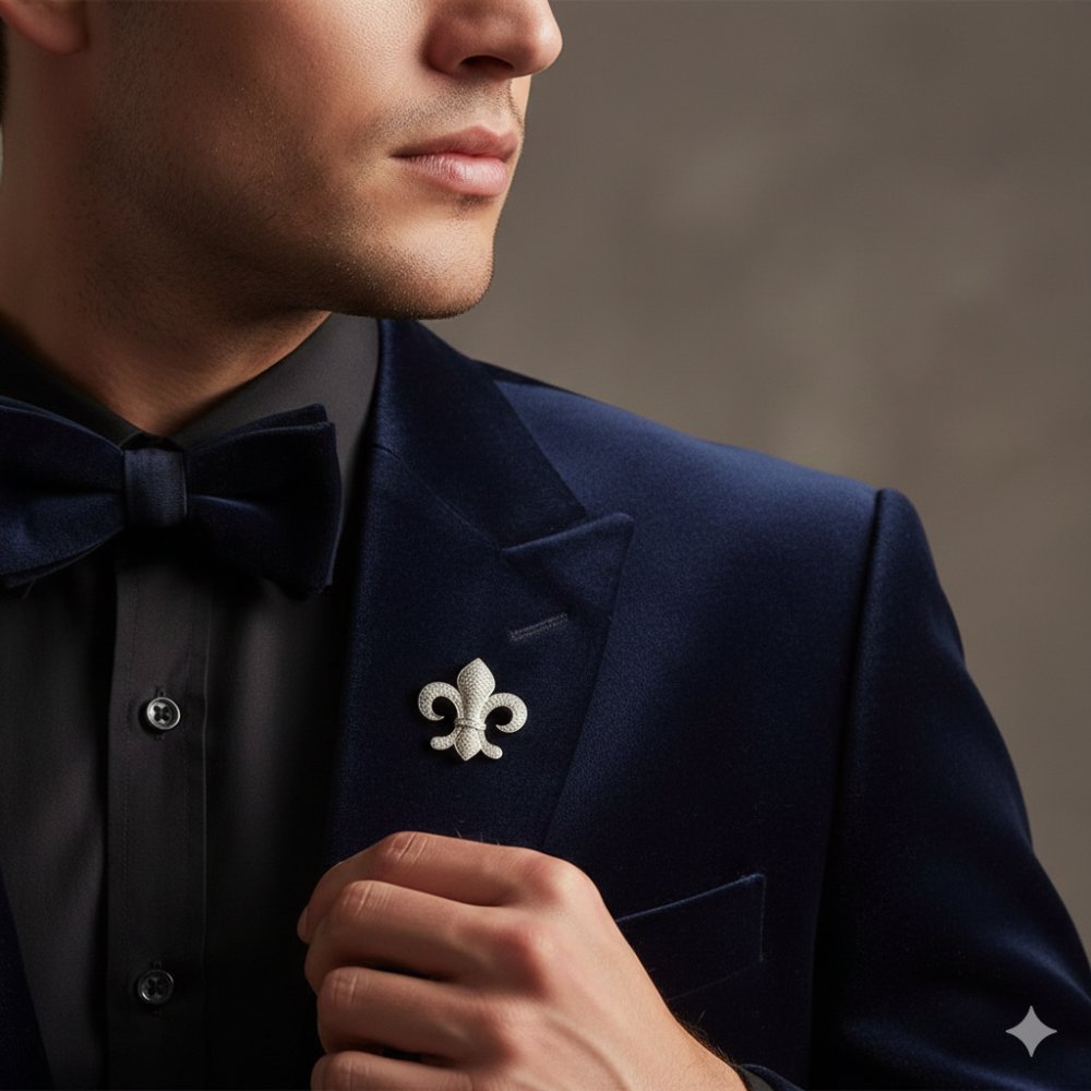 The Argent Fleur-de-Lis Brooch