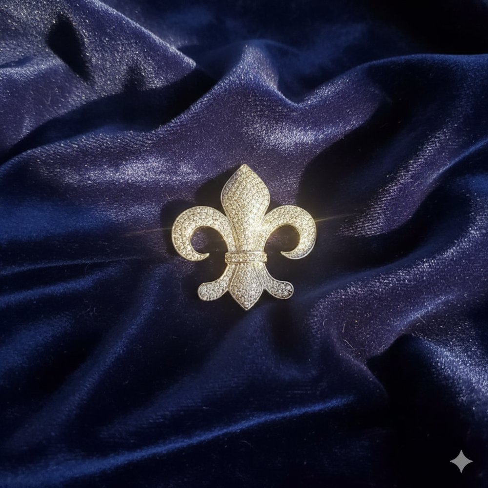 The Argent Fleur-de-Lis Brooch