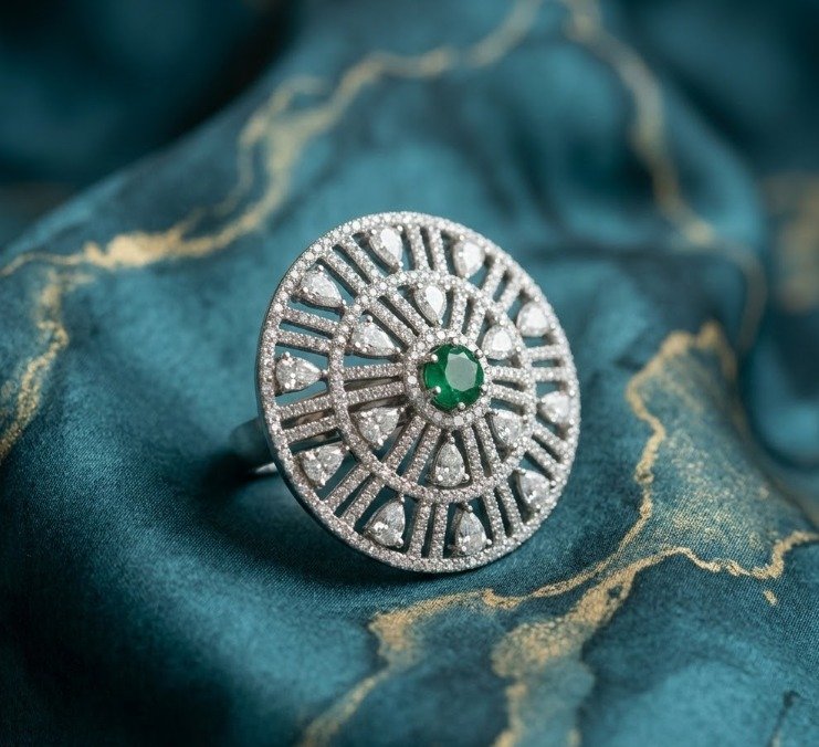 The Emerald Mandala Ring