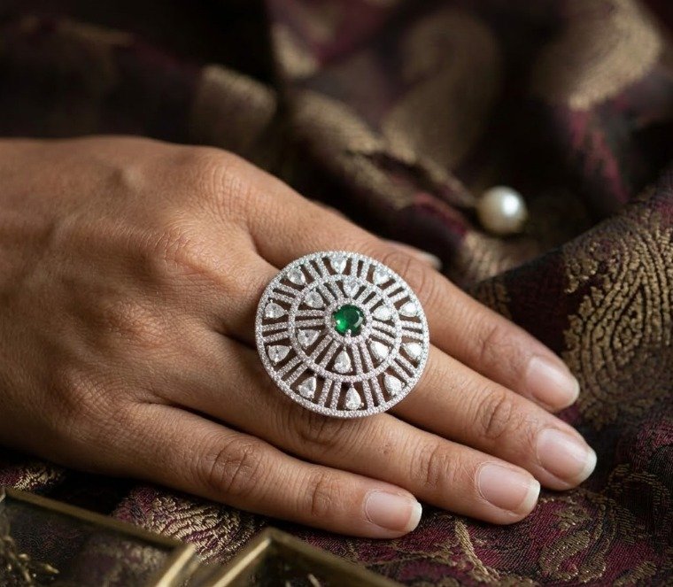 The Emerald Mandala Ring