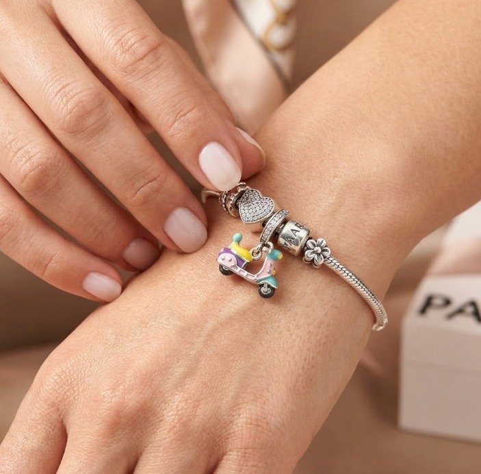 Vibrant Voyage Scooter Charm