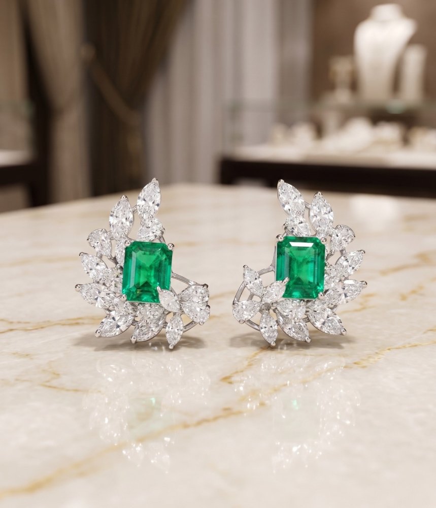 Emerald Heritage Studs
