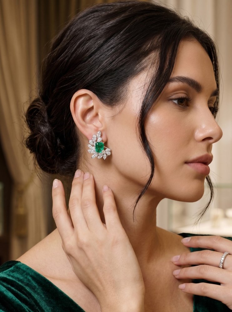 Emerald Heritage Studs