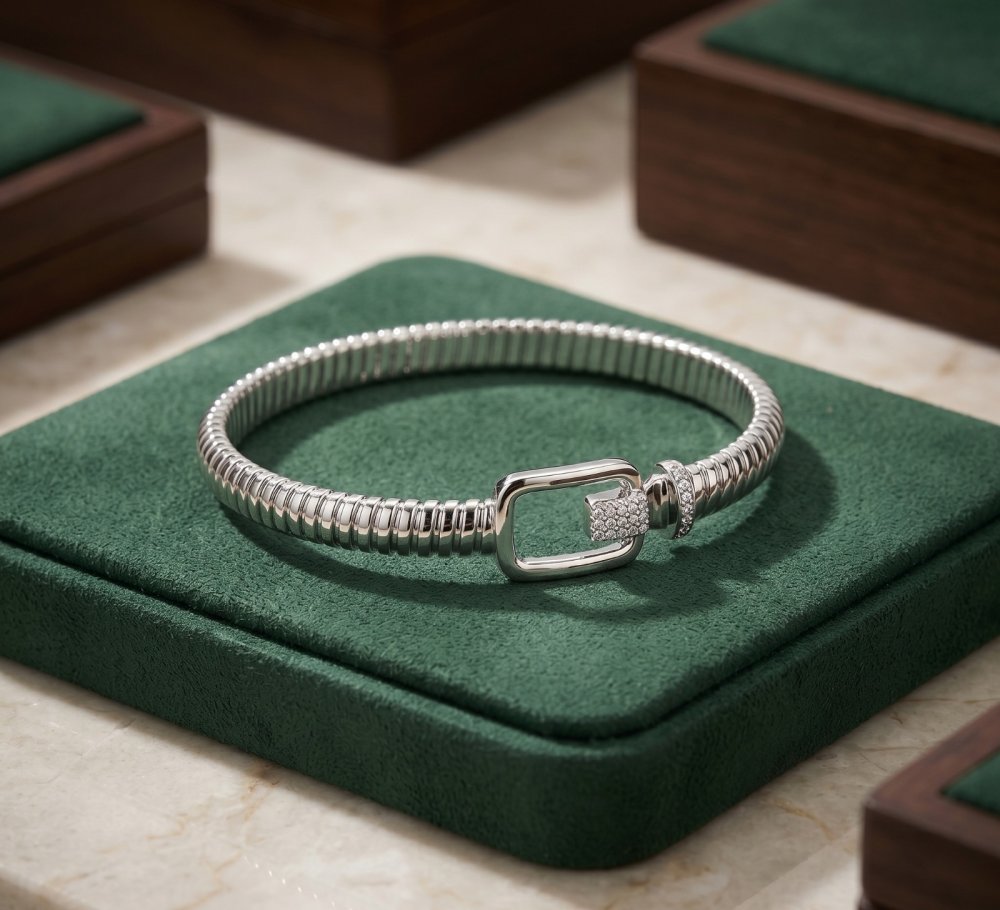 The Silver Buckle Kada