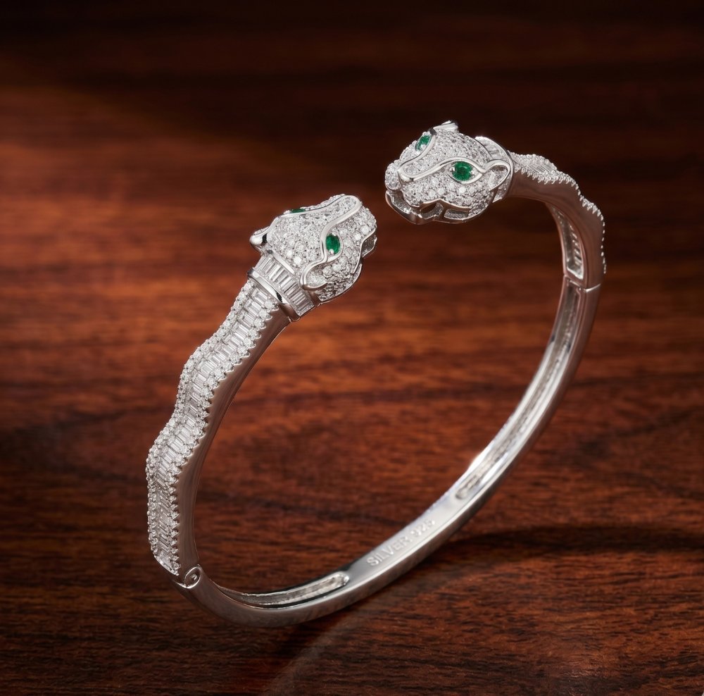 The Serpentine Panther Bangle