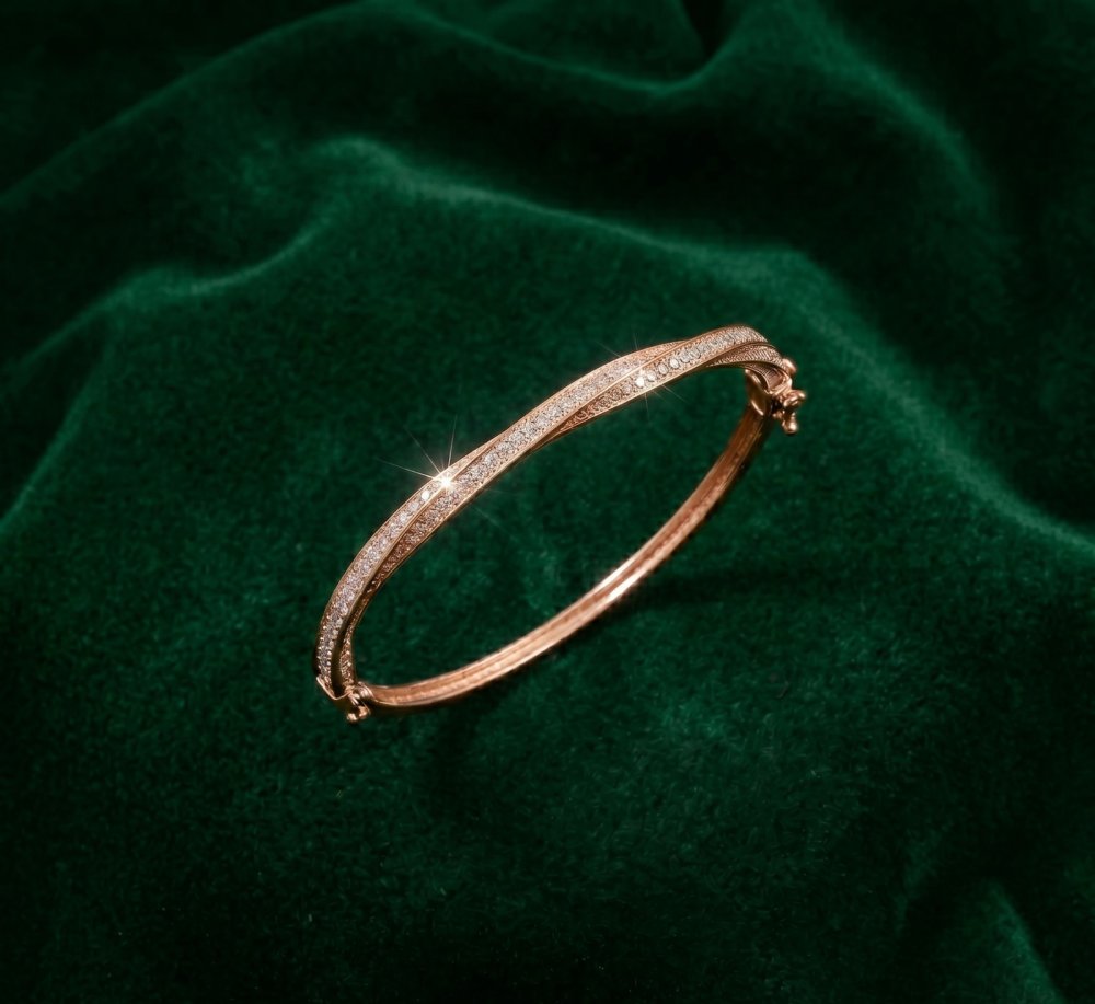 The Aurora Twist Bangle