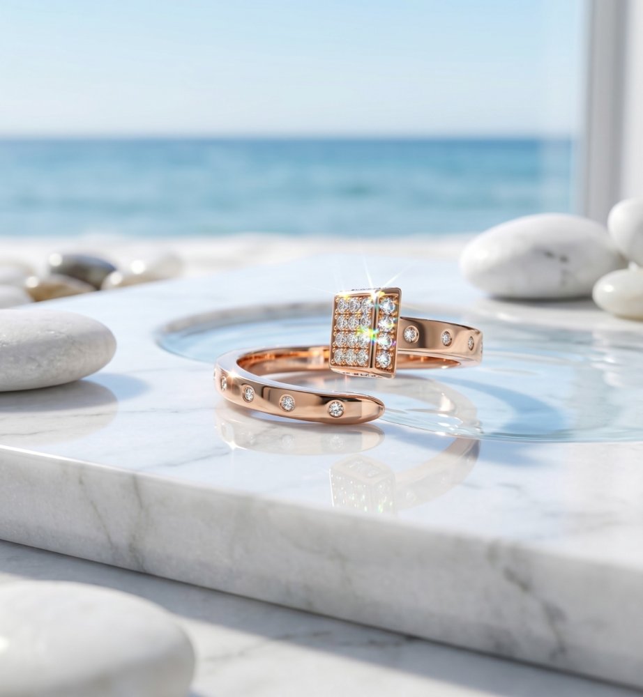The Stellar Square Wrap Ring