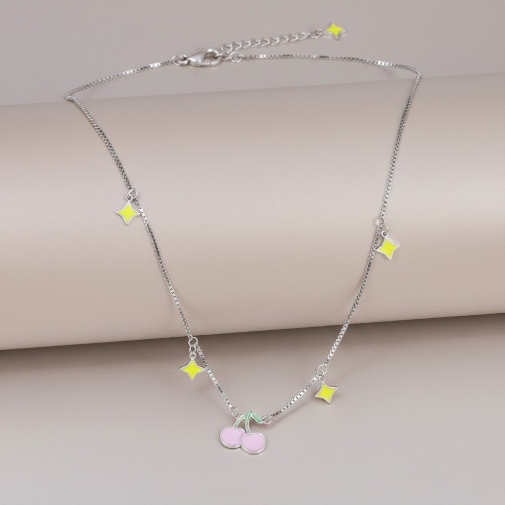 Cherry Star Charm Necklace