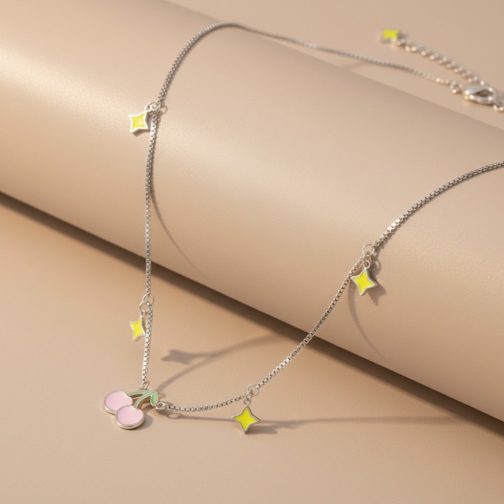 Cherry Star Charm Necklace