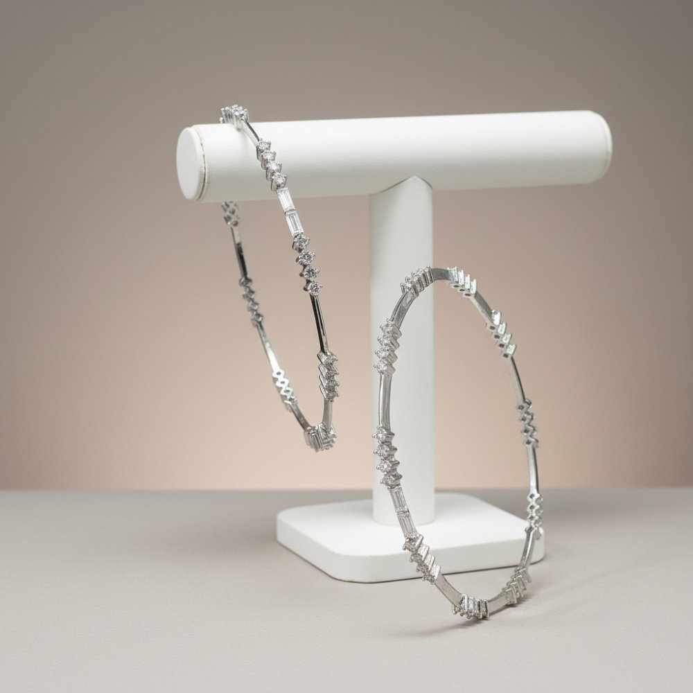 Geometric Prism Bangles