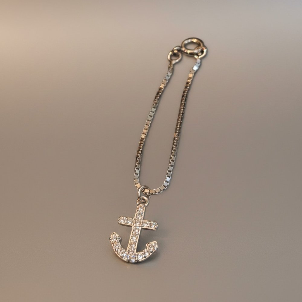 Nautical Anchor Watch Charm