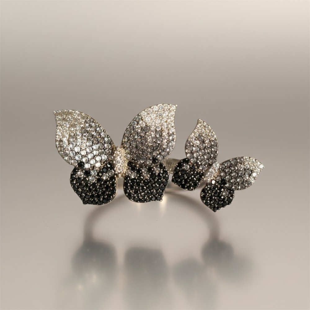 Monarch Noir Butterfly Ring