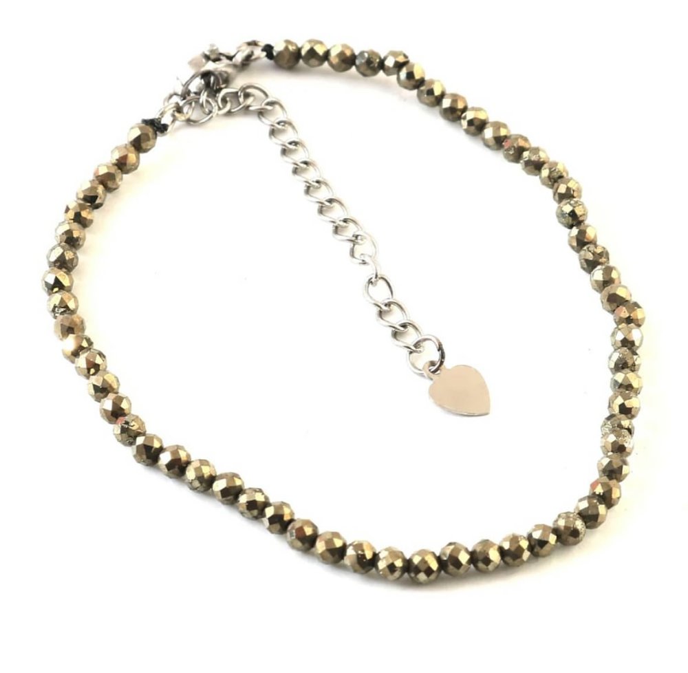 Pyrite Beaded Anklet
