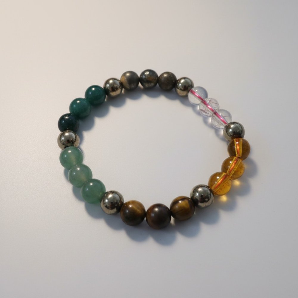 AuraAlign Multi-Stone Energy Bracelet