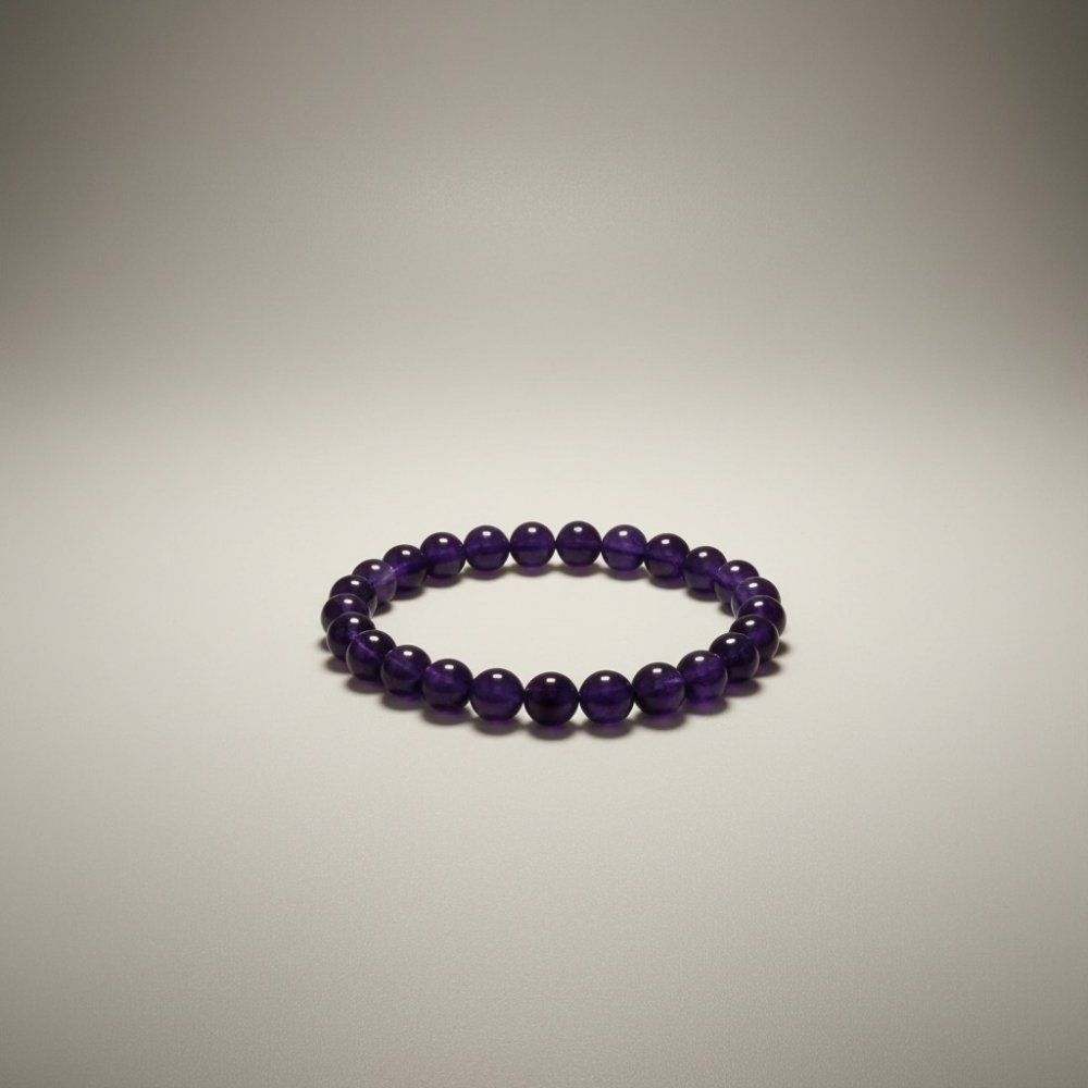 Deep Violet Amethyst Energy Bracelet