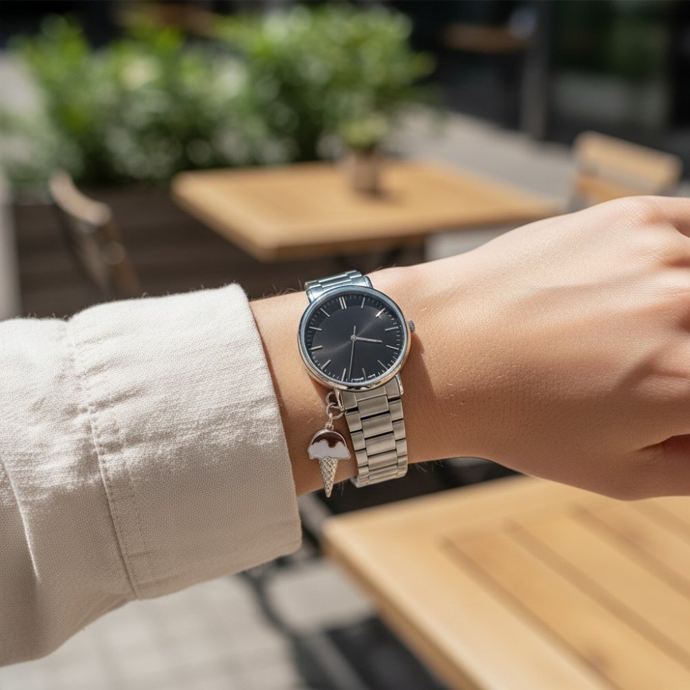 Ice Cream Cone Watch Charm