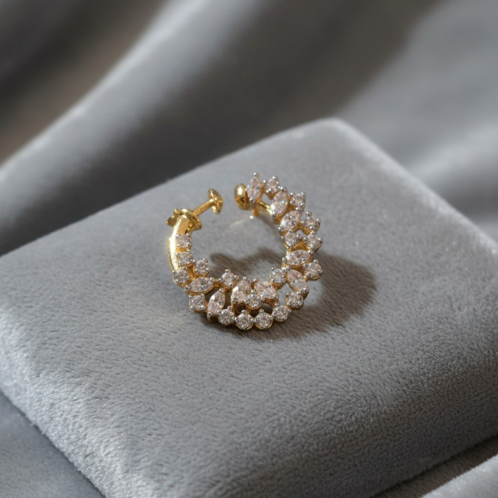 Aurora Crystal Clip-On Nose Hoop