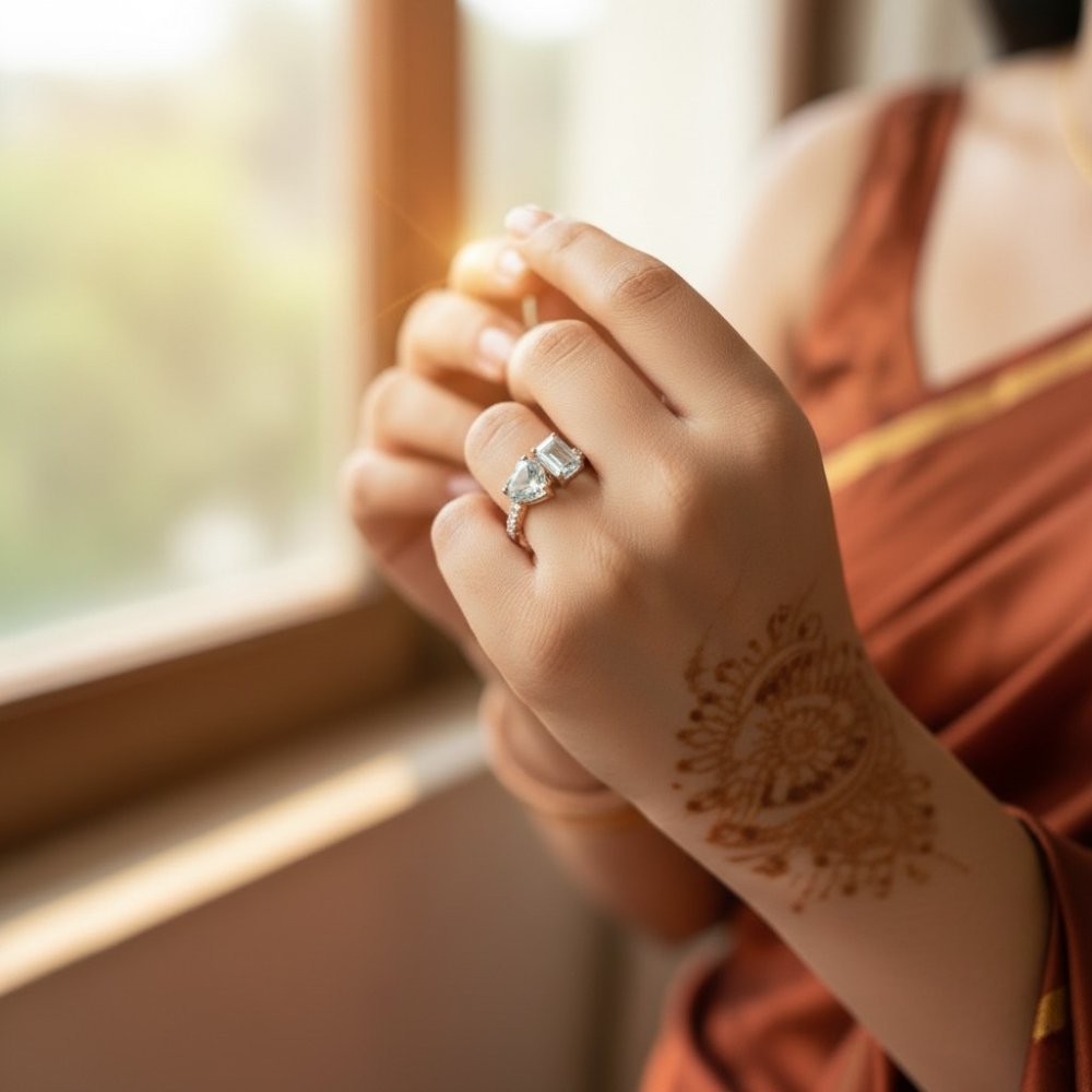 Toi et Moi Mint Ring