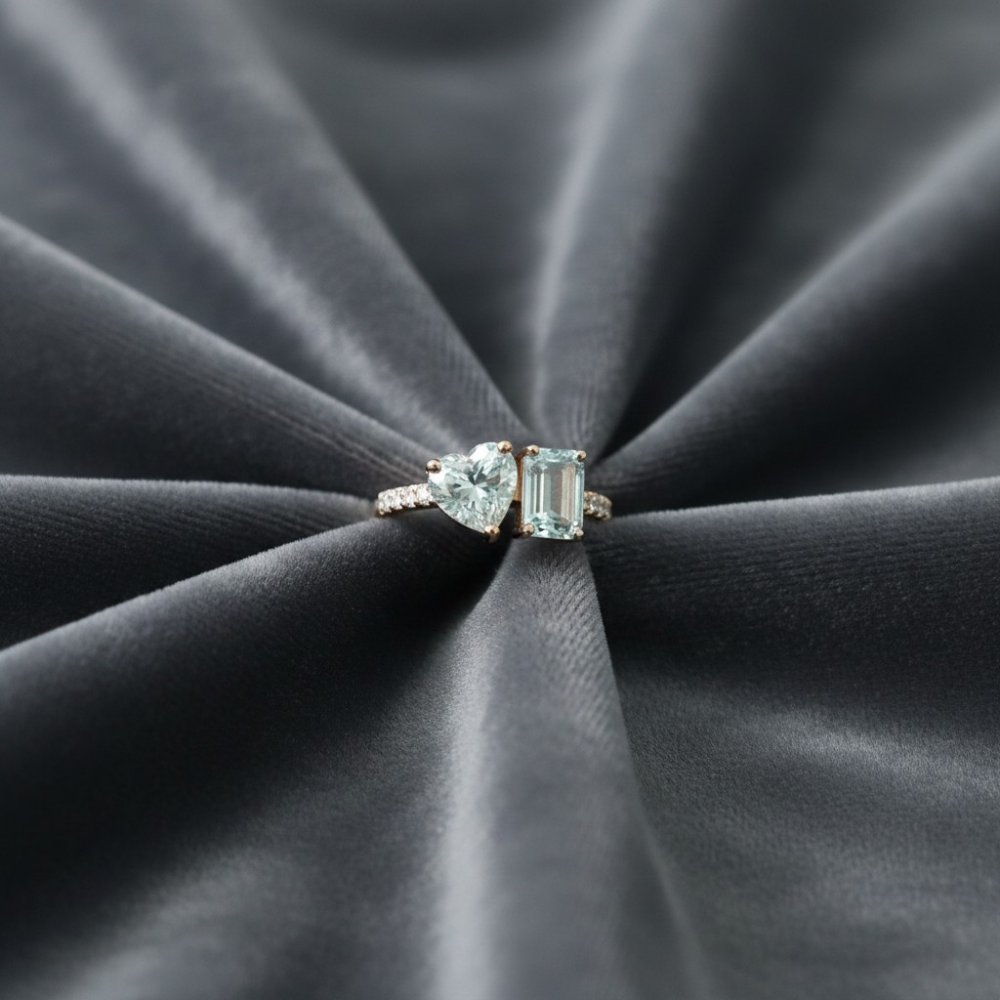 Toi et Moi Mint Ring