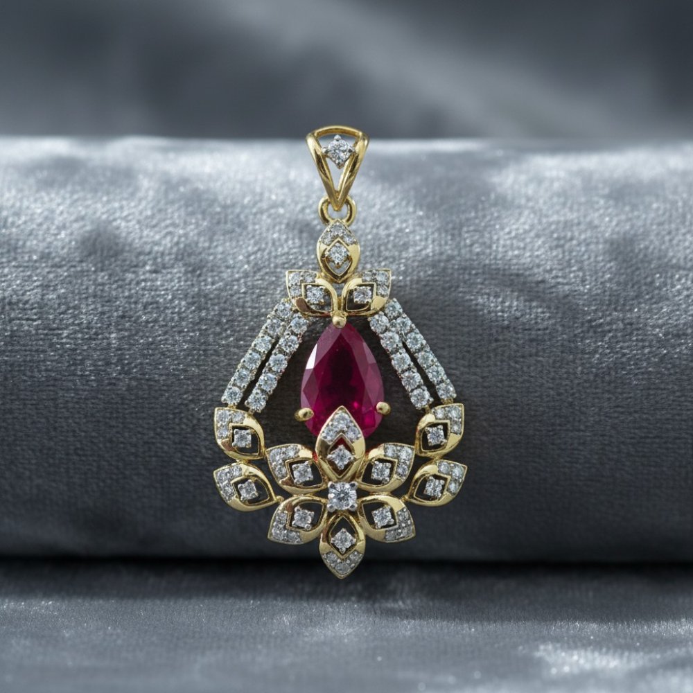 Ruby Bloom Pendant