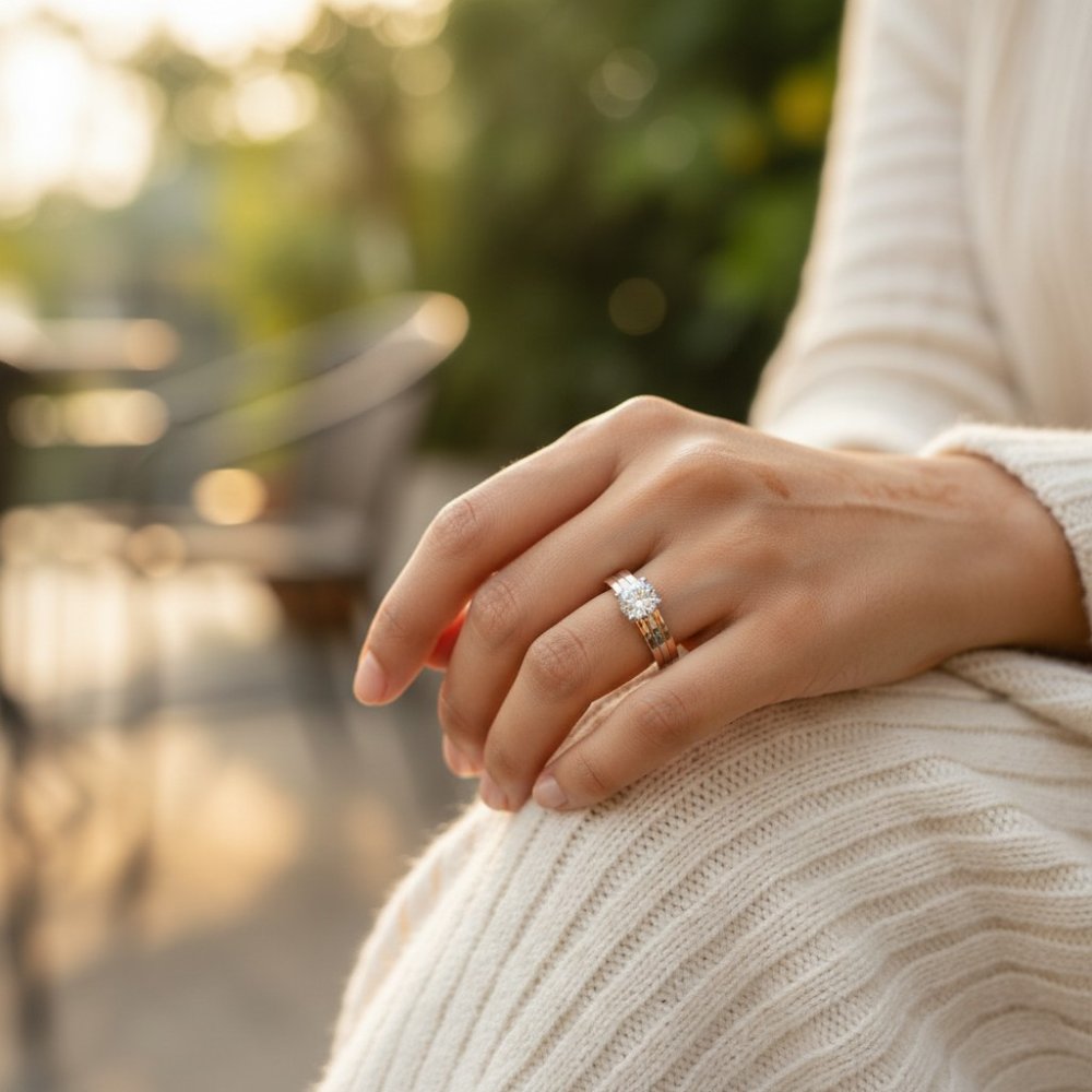 Aura Tri-Tone Ring