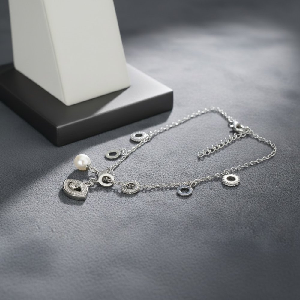 Mystic Pearl Evil Eye Bracelet