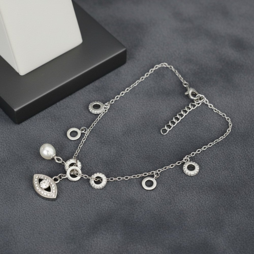 Mystic Pearl Evil Eye Bracelet