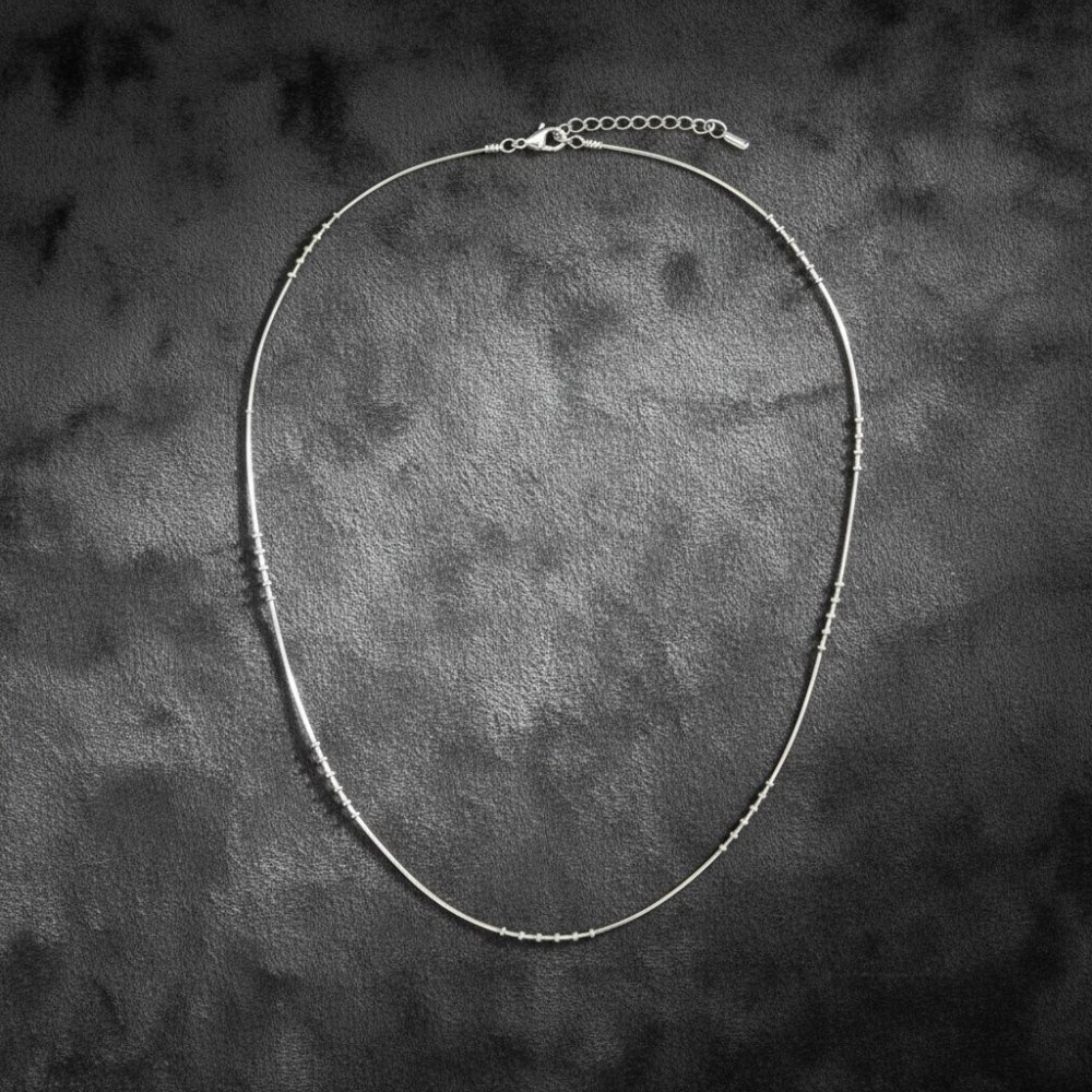 Sterling Silver Morse Code Chain