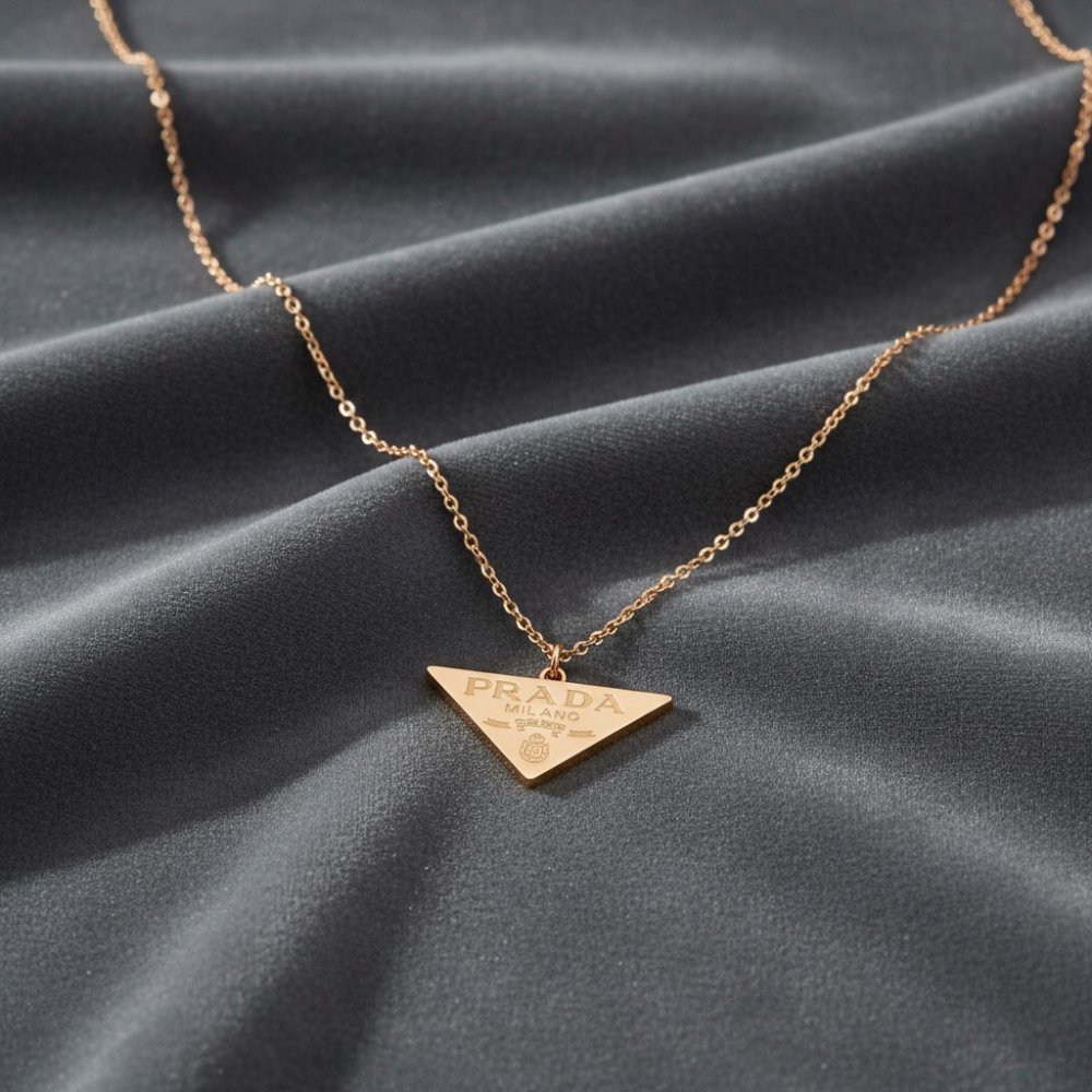 Prada Triangle Necklace