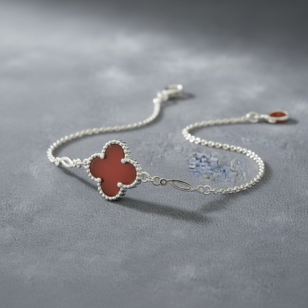 Crimson Clover Bracelet