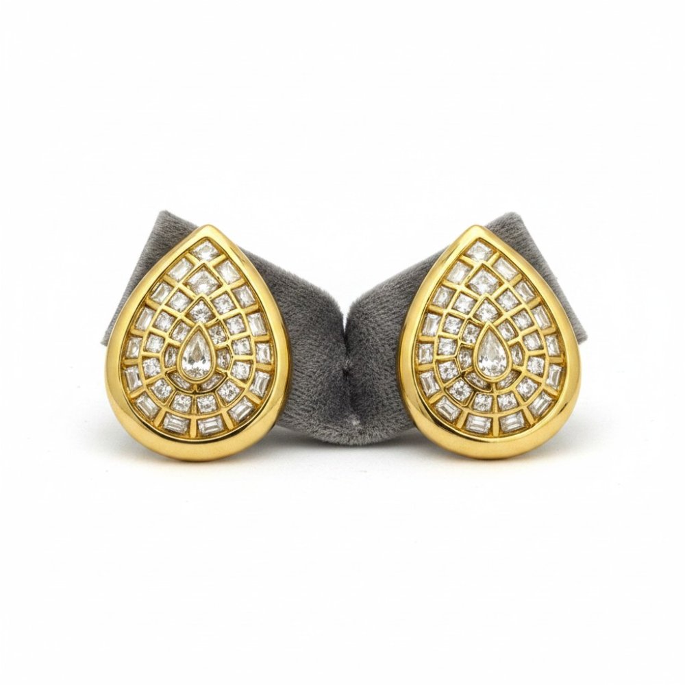 Aura Teardrop Studs