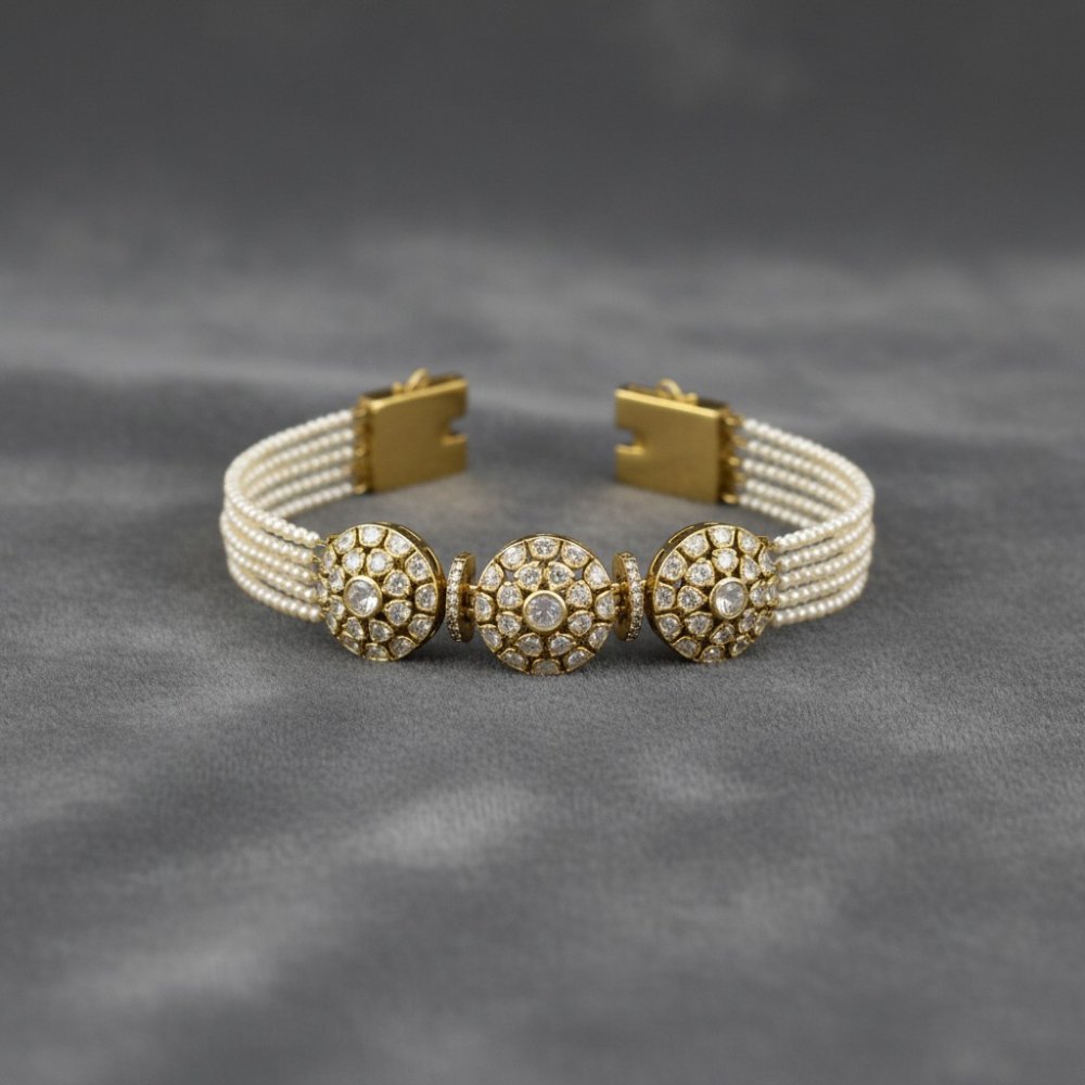 Aanya Pearl & Polki Bracelet