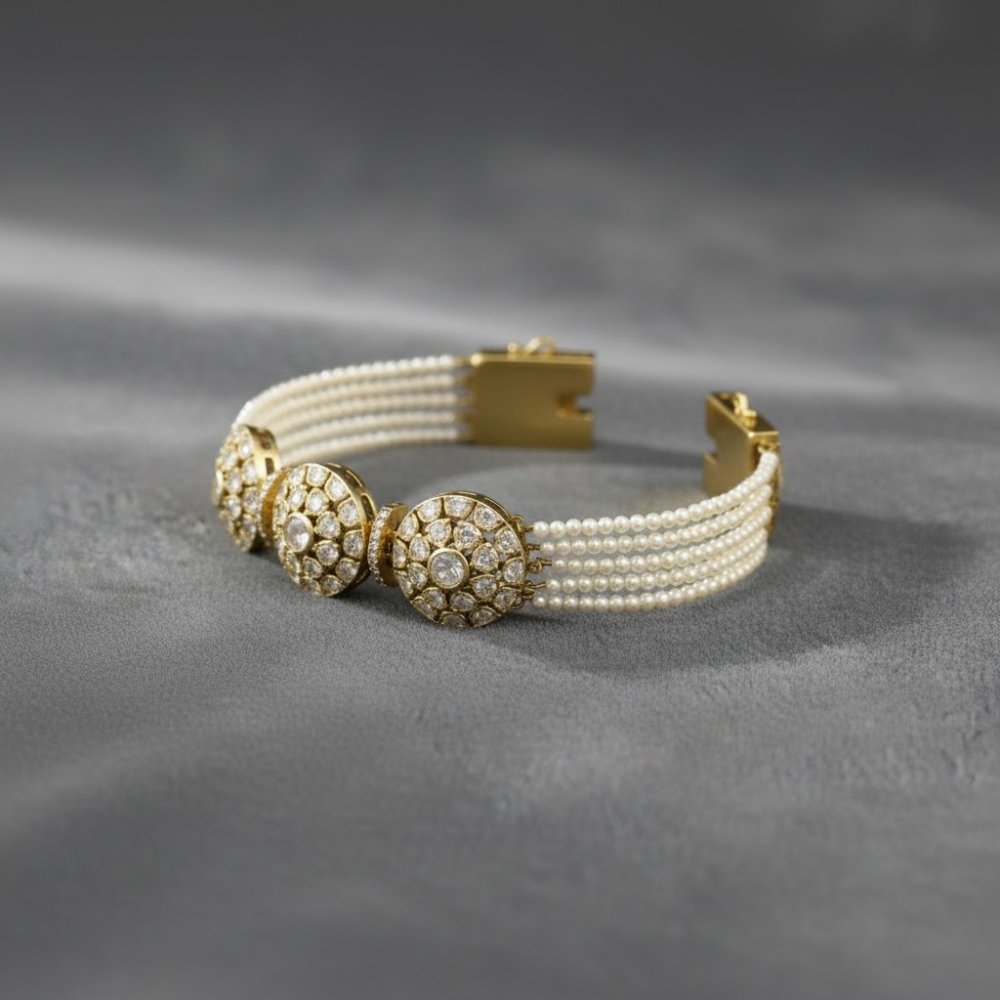 Aanya Pearl & Polki Bracelet
