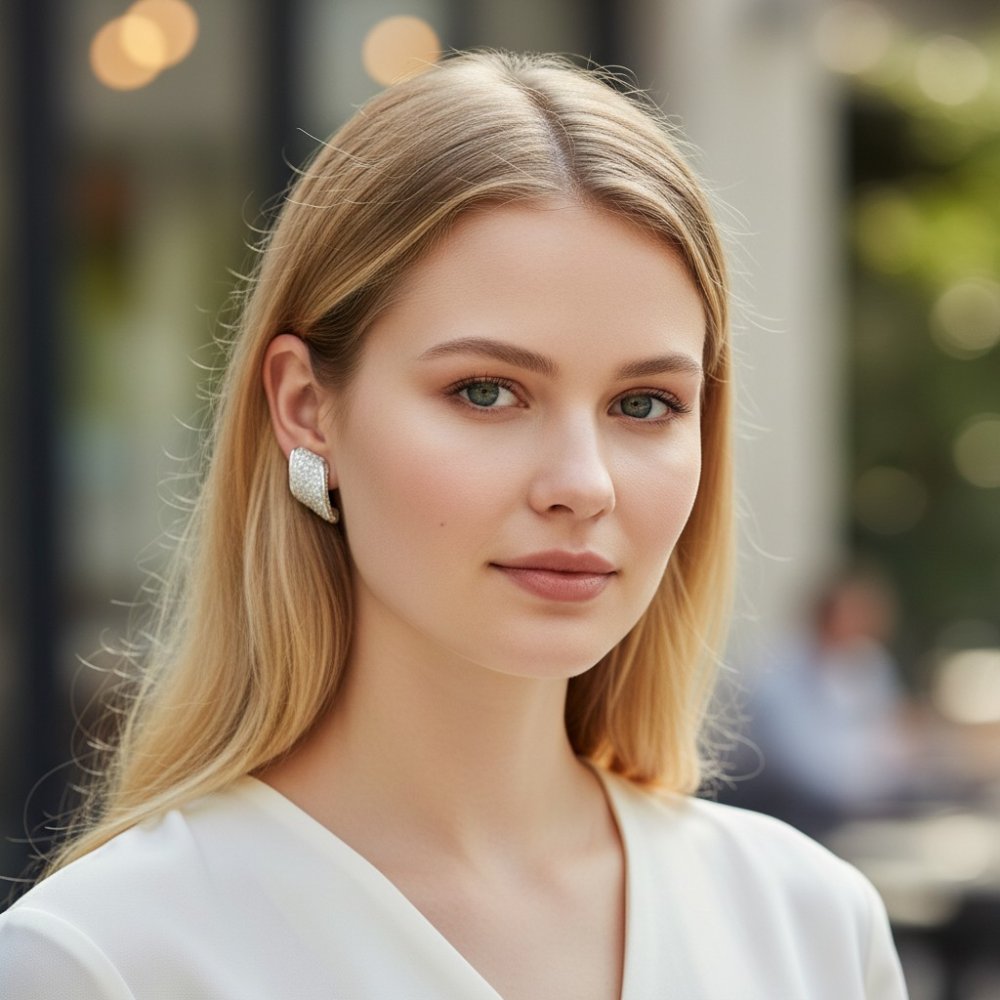 Aura Curved Studs