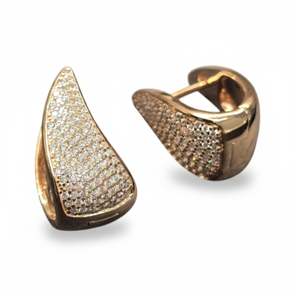 Aurelia Curved Pavé Studs